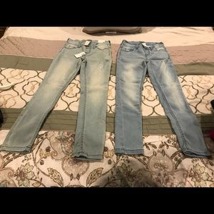 Justice mid rise jeggings girls size 8.